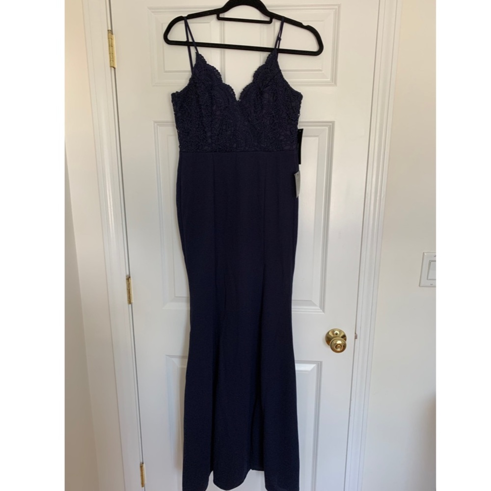 Navy Blue Elegant Dress